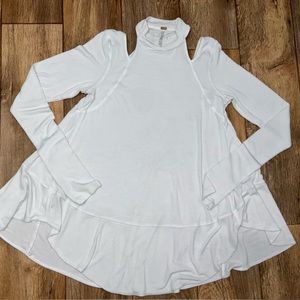 Free People open shoulder long sleeve top